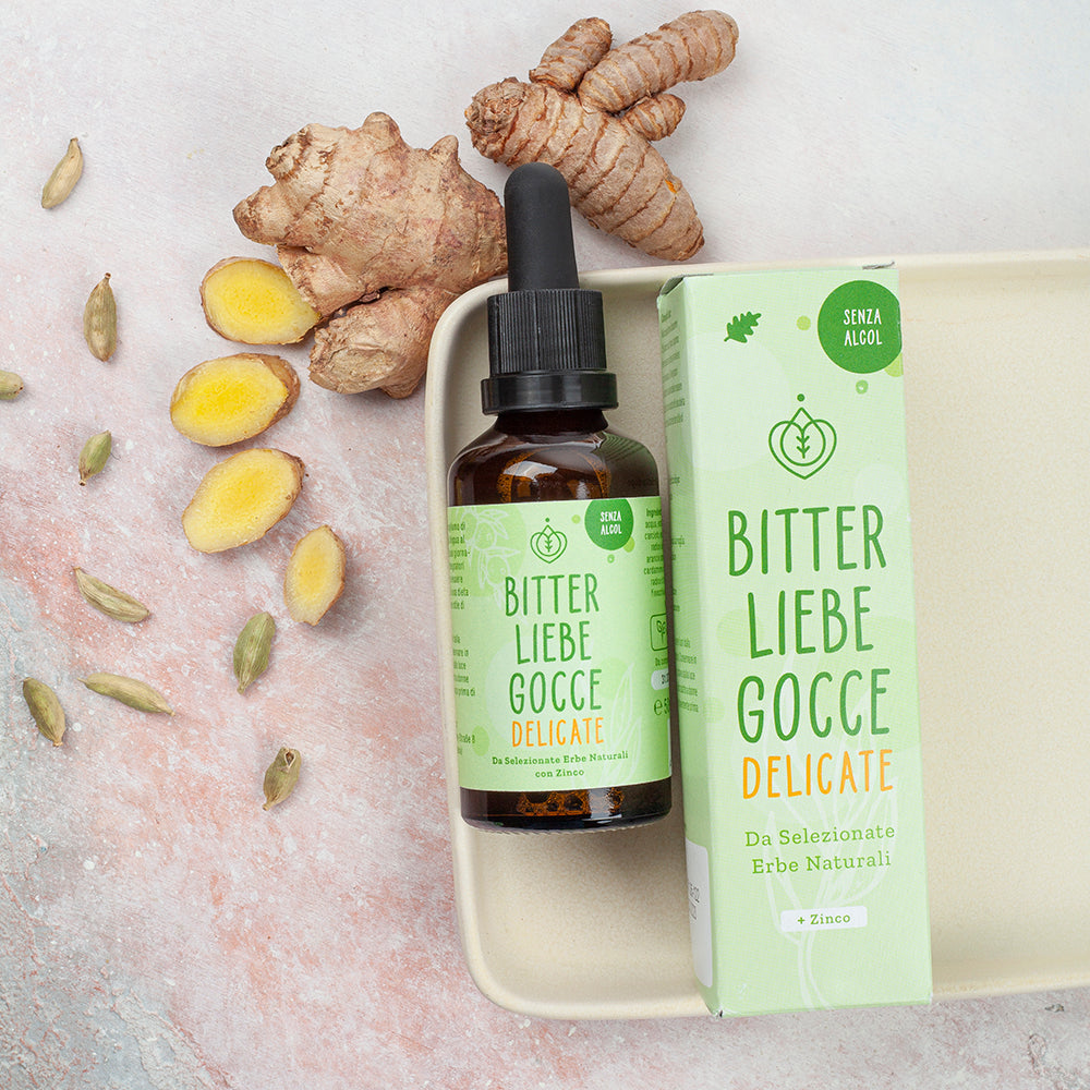 BitterLiebe Gocce di sostanze amare 50ml - versione delicata (confezione da 3 flaconcini)